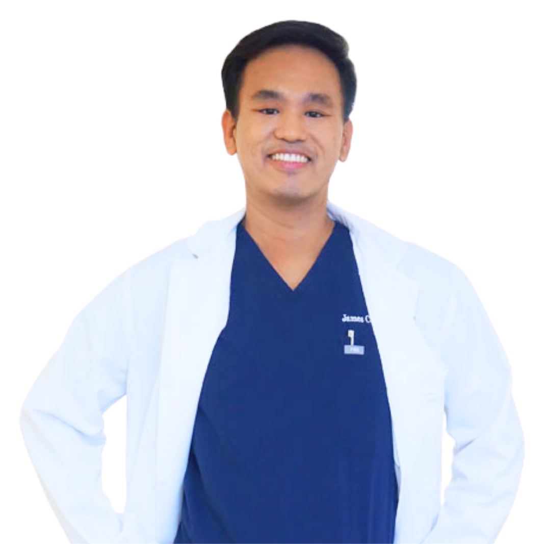 Dr Chiu in white coat